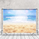Aperturee - Sunshine Sandy Beach Bokeh Summer Photo Backdrop